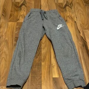 Nike Gray Sweatpants Joggers with Cuffed Ankles